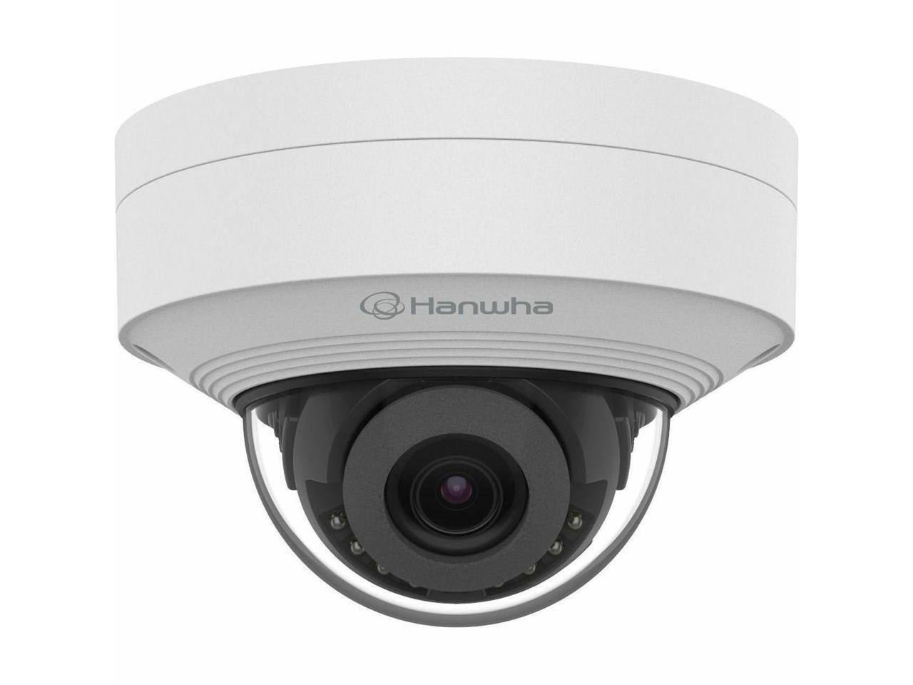 Alt View 3. Samsung - Hanwha QNV-C8011R 5 Megapixel Network Camera - Color - Dome - White - 65.62 ft Infrared Night Vision - H.265, H.265M - White.