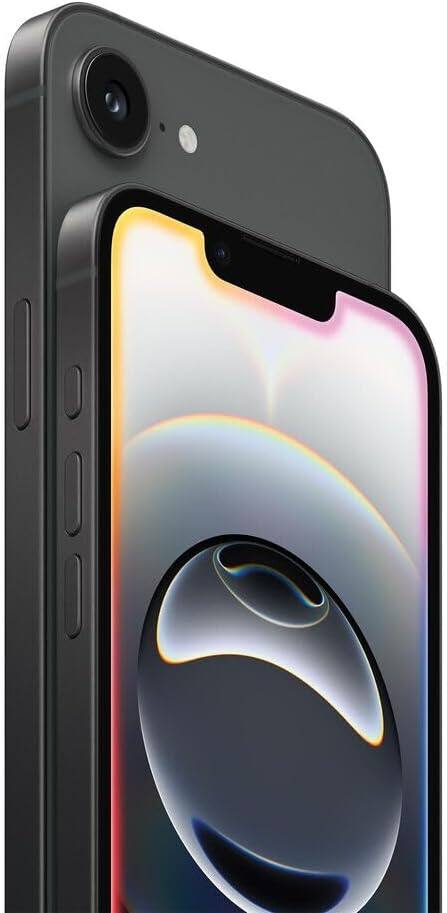 Angle. Apple - iPhone 16e A3212 (Fully Unlocked) 128GB - Black.