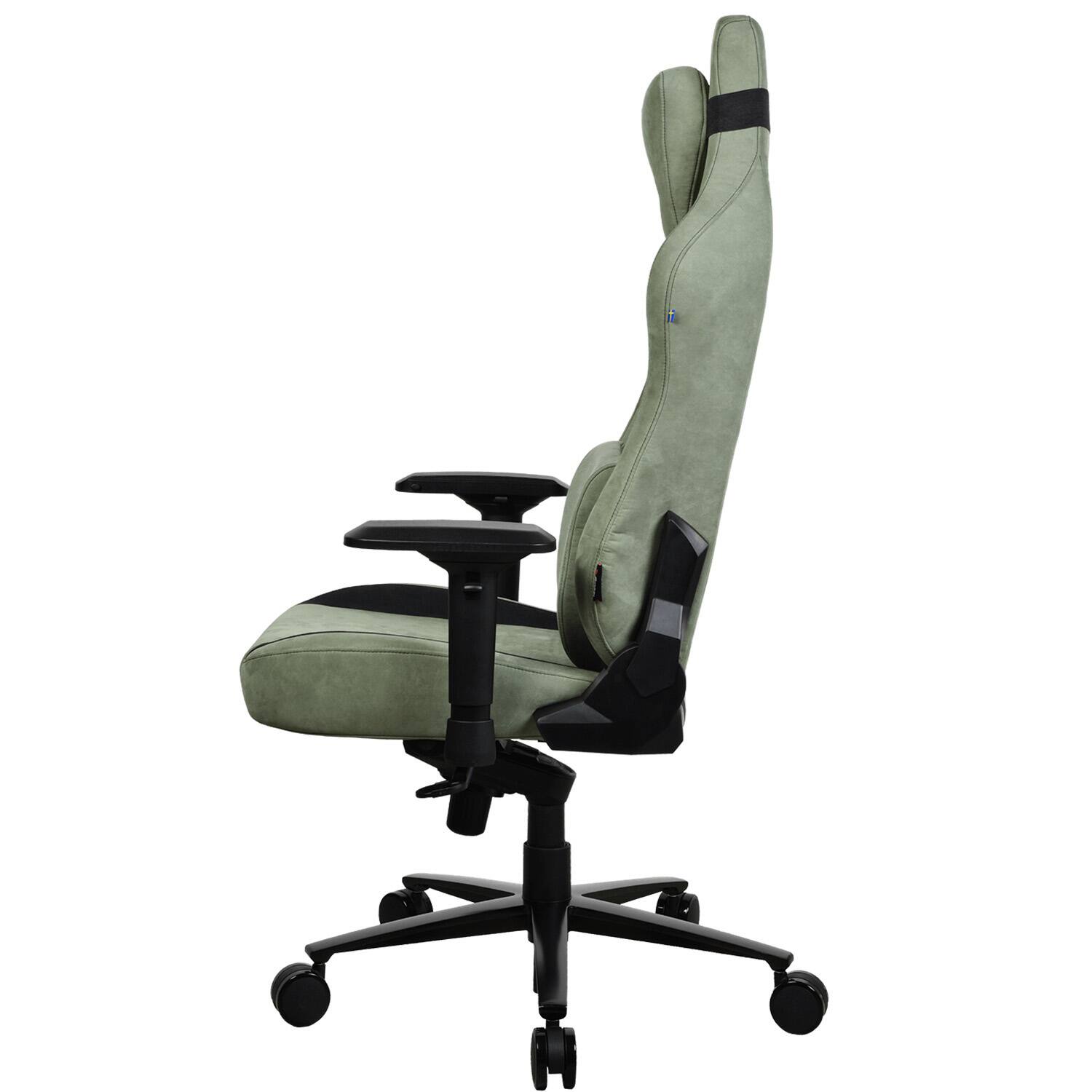 Alt View 11. Arozzi - Vernazza Series Top-Tier Premium XL Supersoft Upholstery Fabric Gaming Chair - Forest.