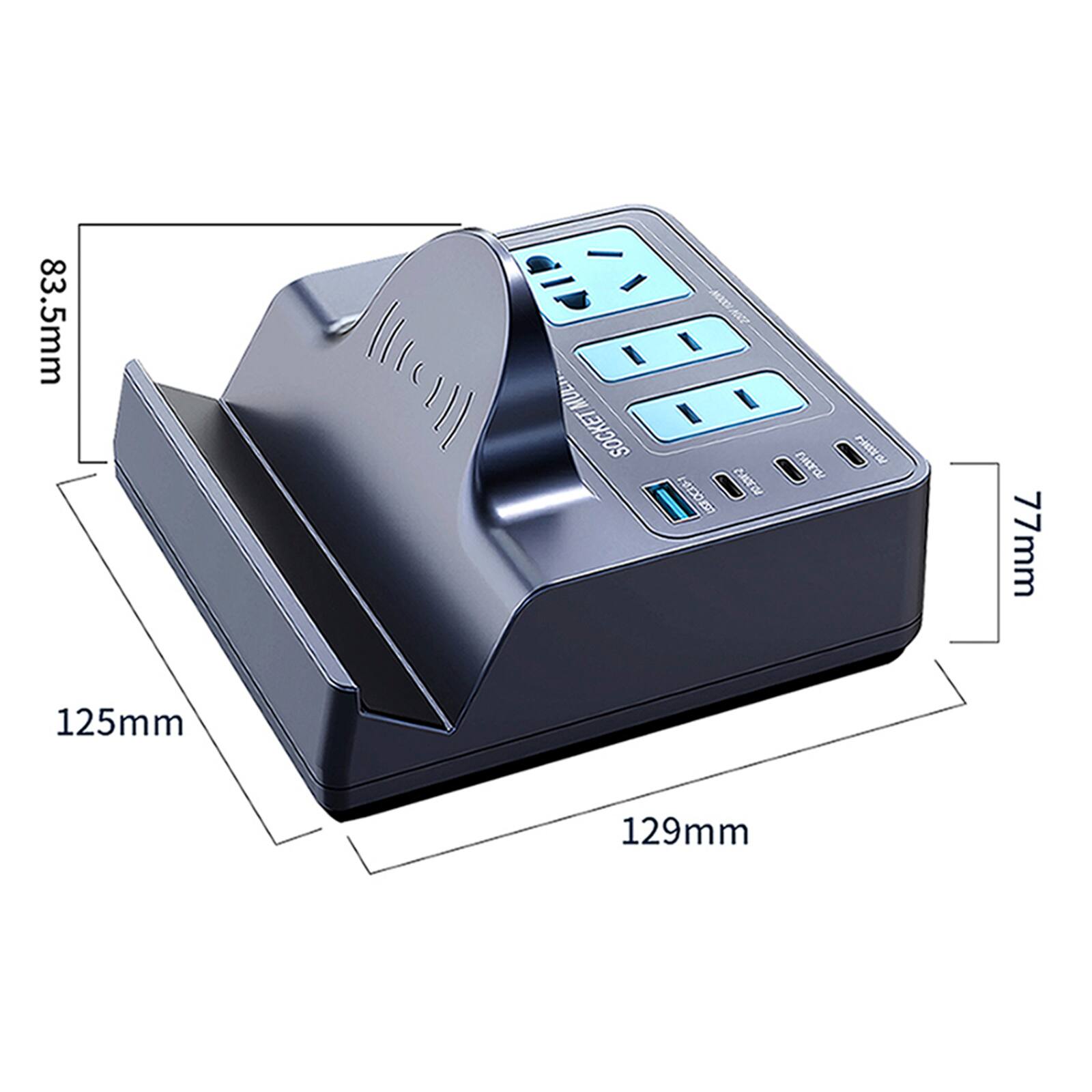 83.5mm AN2 MUL SOCKET BOCL WTS I A Etre HIN  
77mm  
125mm  
129mm