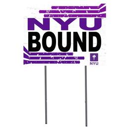 Jardine - NYU Violets 18" x 24" Team Yard Sign - White