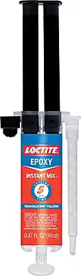 LOCTITE EPOXY
INSTANT MIX
5 TRANSLUCENT YELLOW
0.47 FL OZ (14ml)
