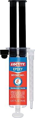 LOCTITE EPOXY  
INSTANT MIX  
5 TRANSLUCENT YELLOW  
0.47 FL OZ (14ml)