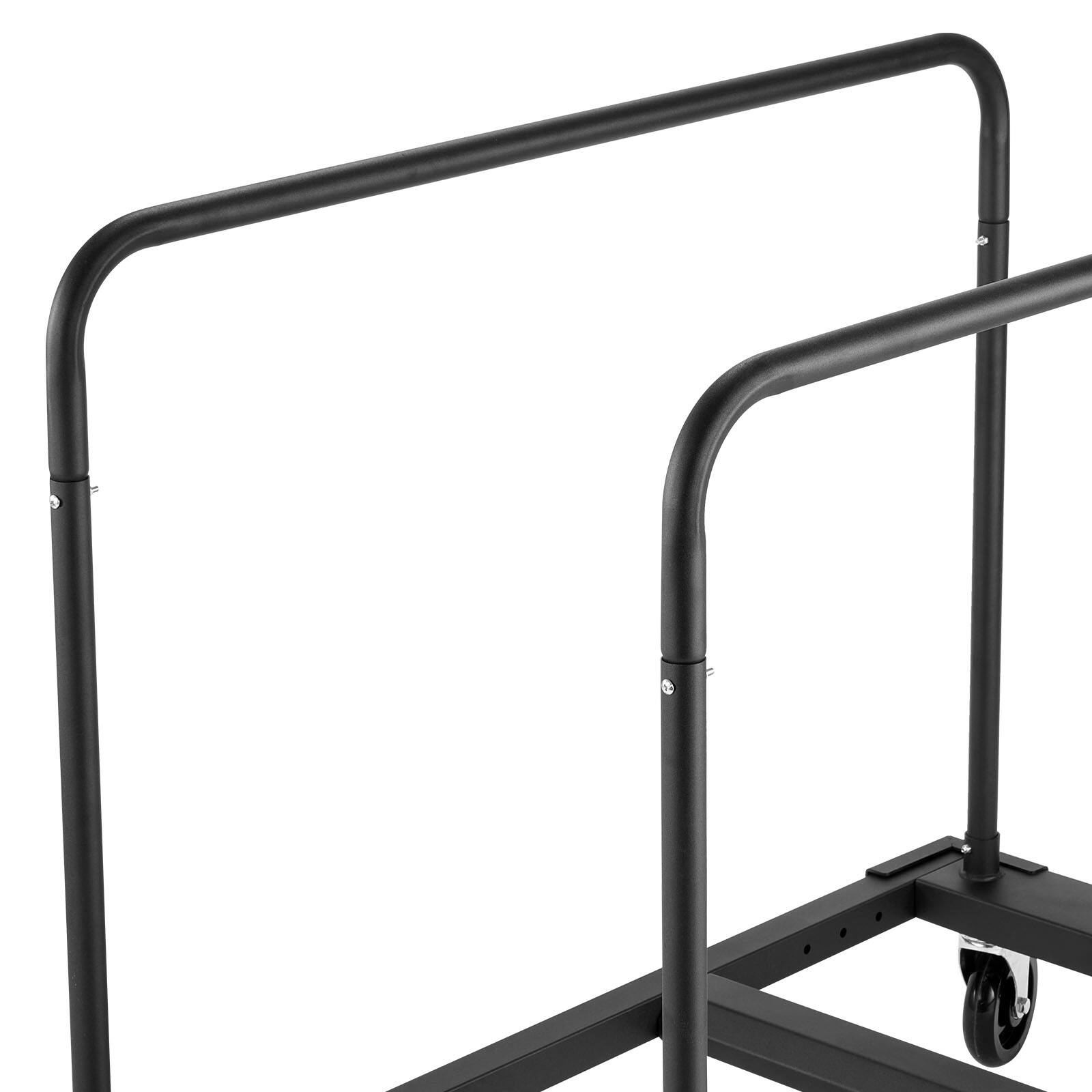 Alt View 1. LOVMOR - 1800-Lb Drywall Panel Cart with Tie-Down Strap, 2 Side Rails and 5 in. Swivel Casters - Black.