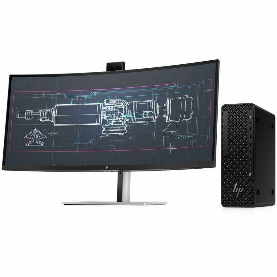 Alt View 7. HP - HP Z2 G1i Workstation - Intel Core Ultra 7 265 - 32 GB - 1 TB SSD - Small Form Factor - Black - Intel W880 Chip - Black.