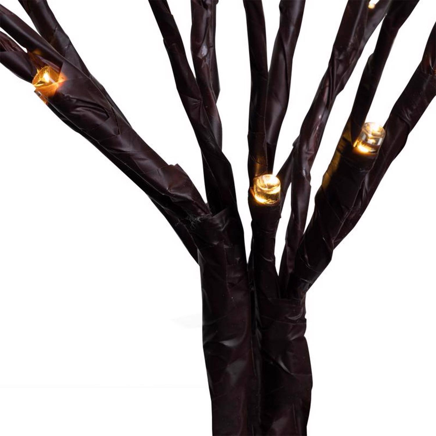 Left. Celebrations - Celebrations Platinum LED RGBW Light Burst 30 in. Yard Decor - Multicolored.