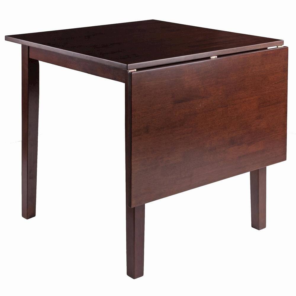 Alt View 1. FurniFact - Drop Leaf Dining Table - Walnut.