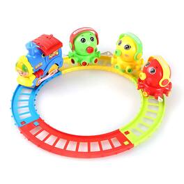 Kitcheniva - Kids Electric Octopus Animal Friends Train Tracks Playset Toy With Music - Multicolor