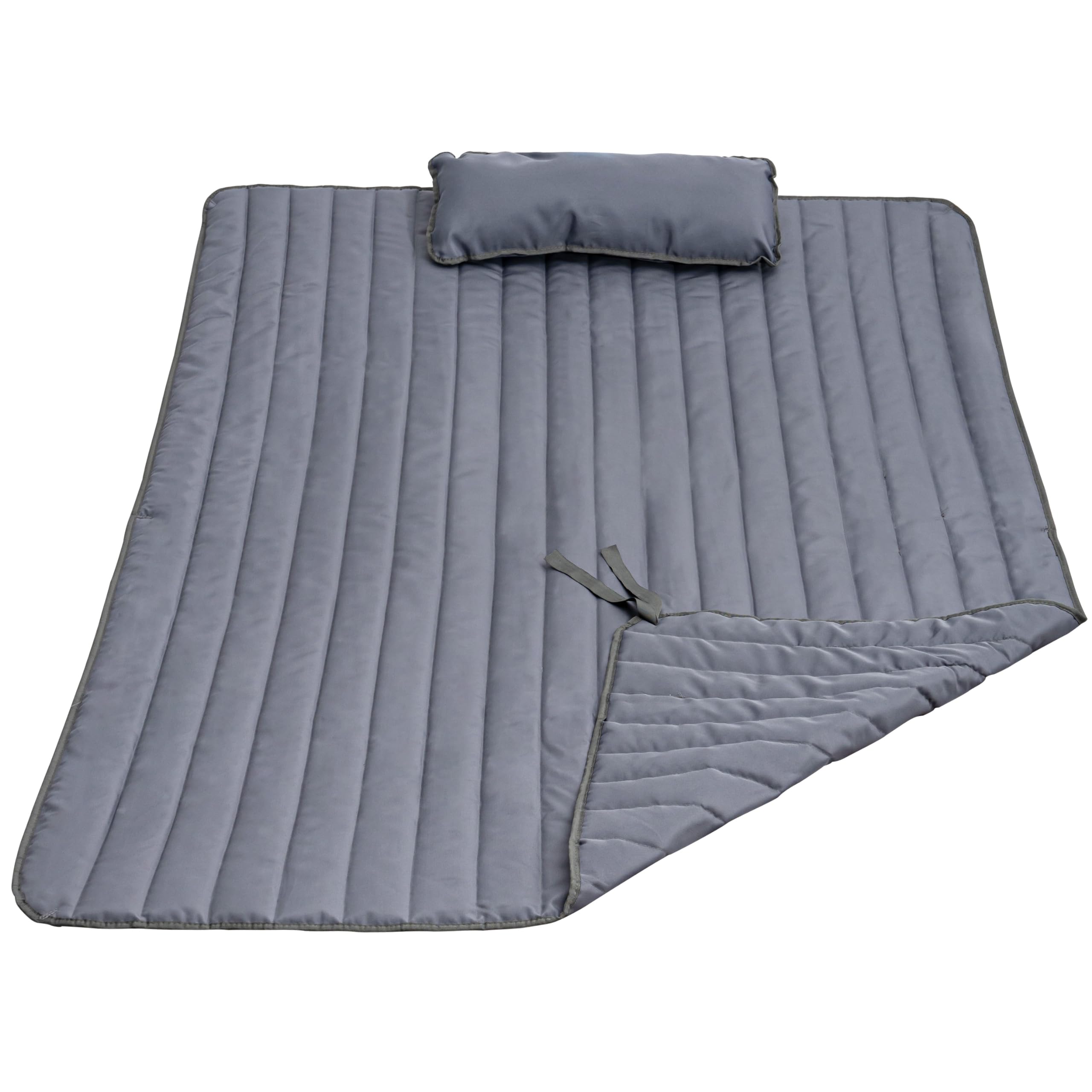 JETRANSPORT - 2 Person Pad With Pillow Double Polyester Quilted 78" X55" Replacement Hammock For Rope Blue Stripes - Gray