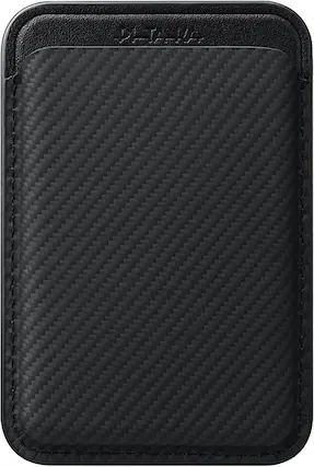 Front. Pitaka - Magnetic Woven Wallet - Black.