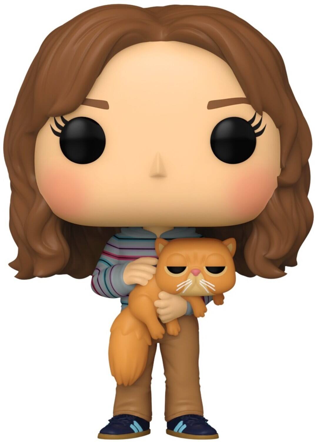 Front. Funko - FUNKO POP! & BUDDY: Harry Potter and the Prisoner of Azkaban - Hermione with Crookshanks   - Collectibles - Multicolor.