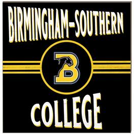 Jardine - Birmingham-Southern Panthers 10'' x 10'' Retro Team Plaque - Black