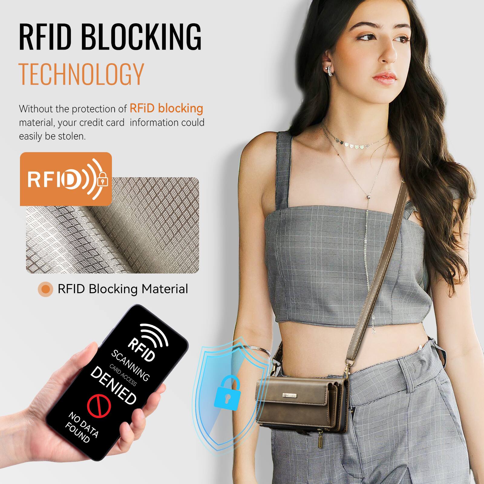 RFID BLOCKING TECHNOLOGY

Without the protection of RFID blocking material, your credit card information could easily be stolen.

RFID Blocking Material

RFID CARD SCANNING ACCESS DENIED NO FOUND DATA