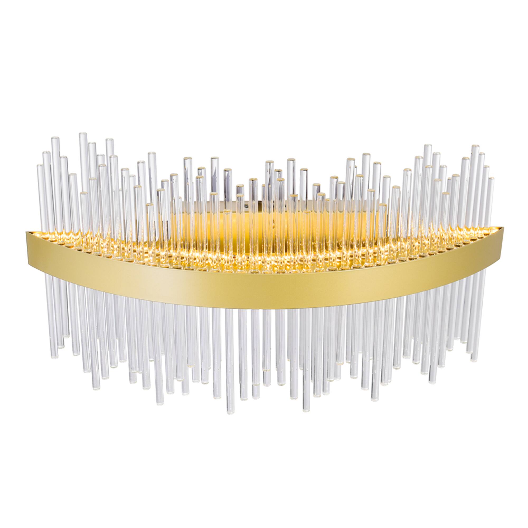 Angle. CWI Lighting - Genevieve LED Wall Sconce With Medallion Gold Finish - Medallion Gold.