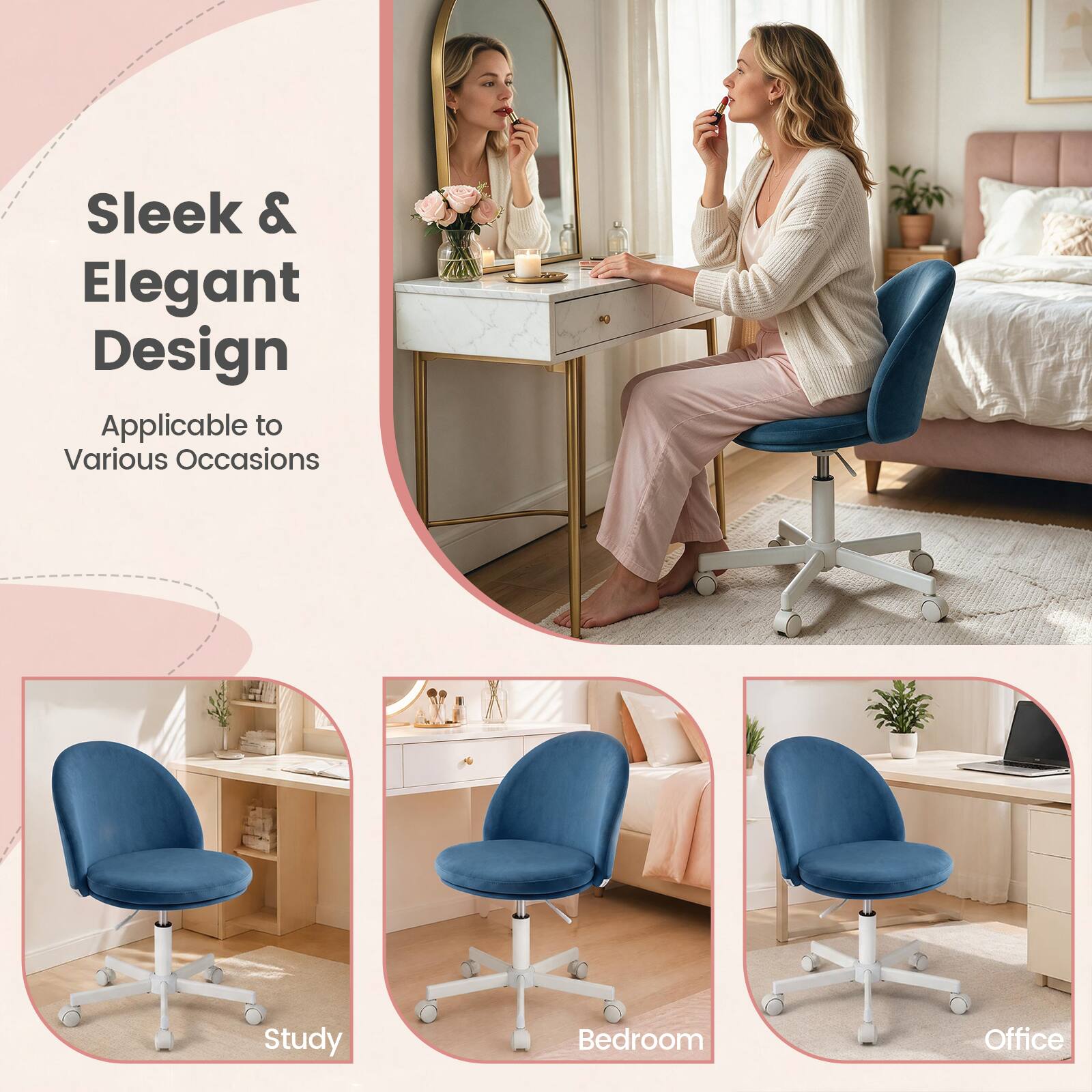 Sleek & Elegant Design  
Applicable to Various Occasions

Study  
Bedroom  
Office