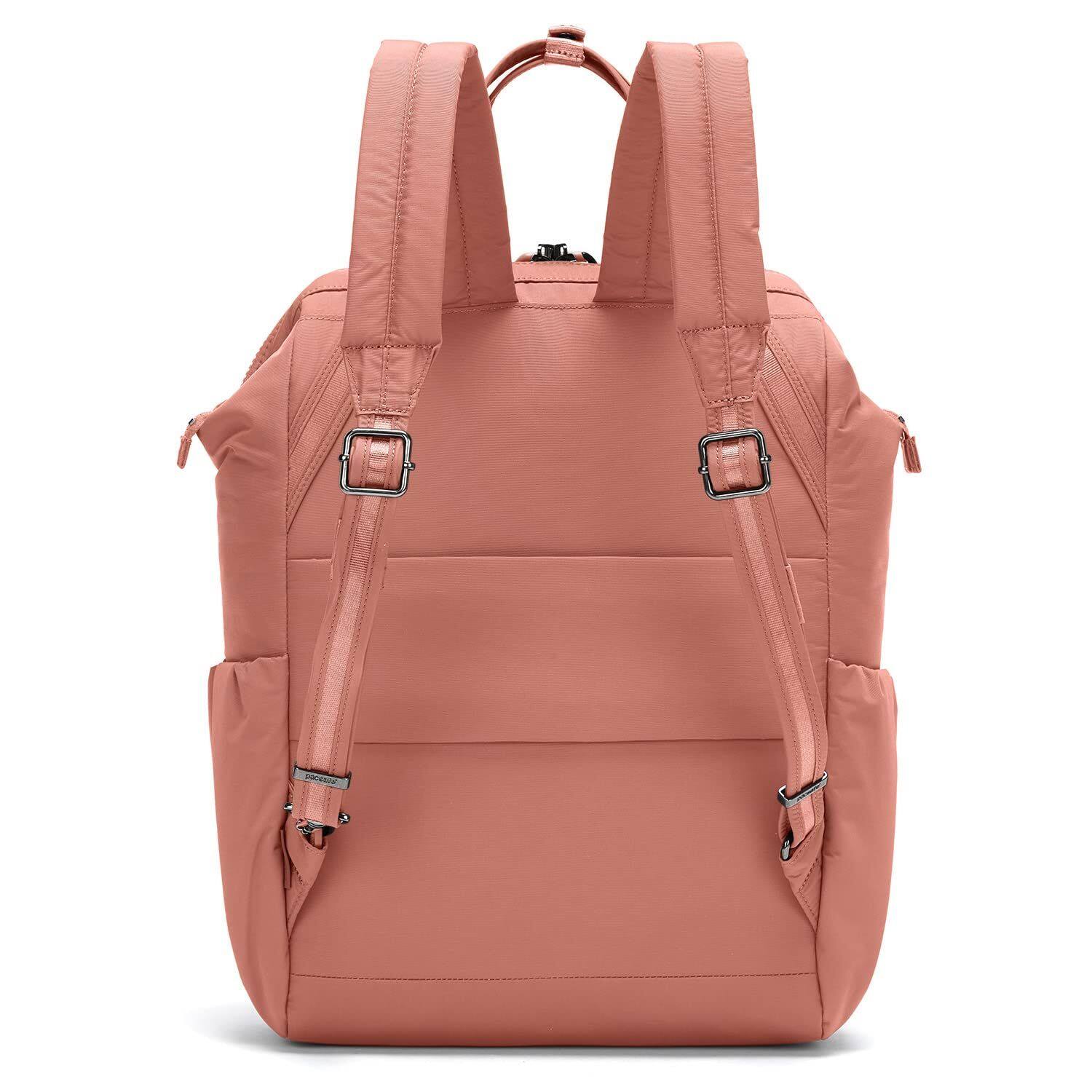 Left. Pacsafe - Pacsafe Citysafe CX backpack (Rose) - Rose.