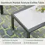 Aluminum Marble Texture Coffee Table: Modern & Stylish, Corrosion Resistance, Weather Resistance, Mold Resistant.