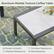 Aluminum Marble Texture Coffee Table: Modern & Stylish, Corrosion Resistance, Weather Resistance, Mold Resistant.
