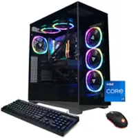 CyberPowerPC - Gamer Supreme Gaming Desktop - Intel Core i7-14700KF - 32GB Memory - NVIDIA GeForce RTX 4060 Ti 16GB - 2TB SSD - Black - Front_Zoom