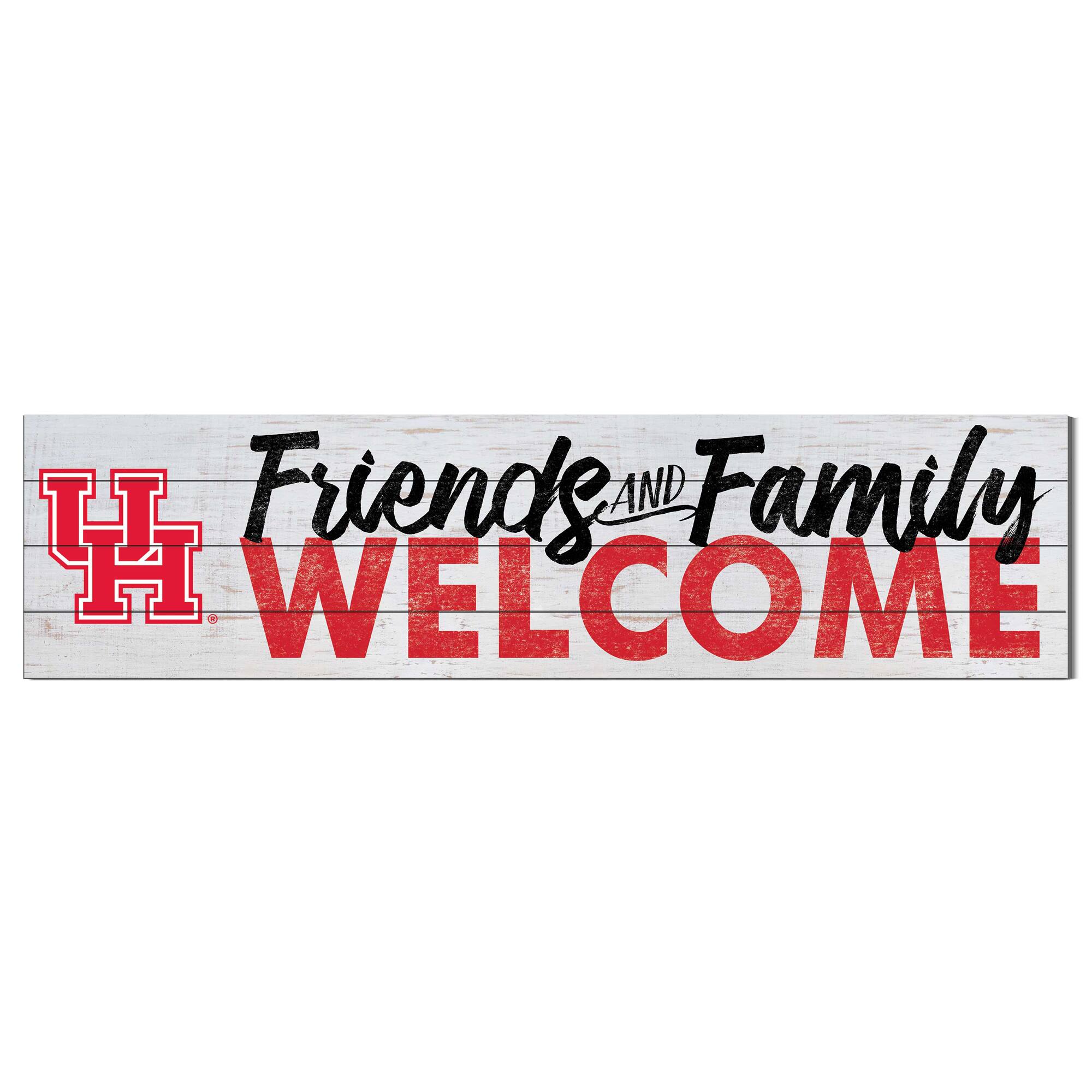 Jardine - Houston Cougars 10'' x 40'' Friends & Family Welcome Sign - White