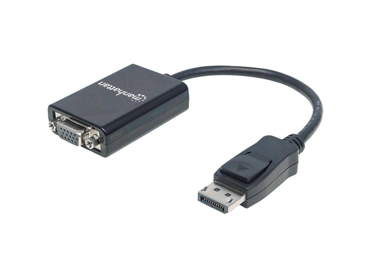 Alt View 1. Manhattan - Manhattan DisplayPort to VGA Converter Cable - 1.35 GB/s, 5.91".