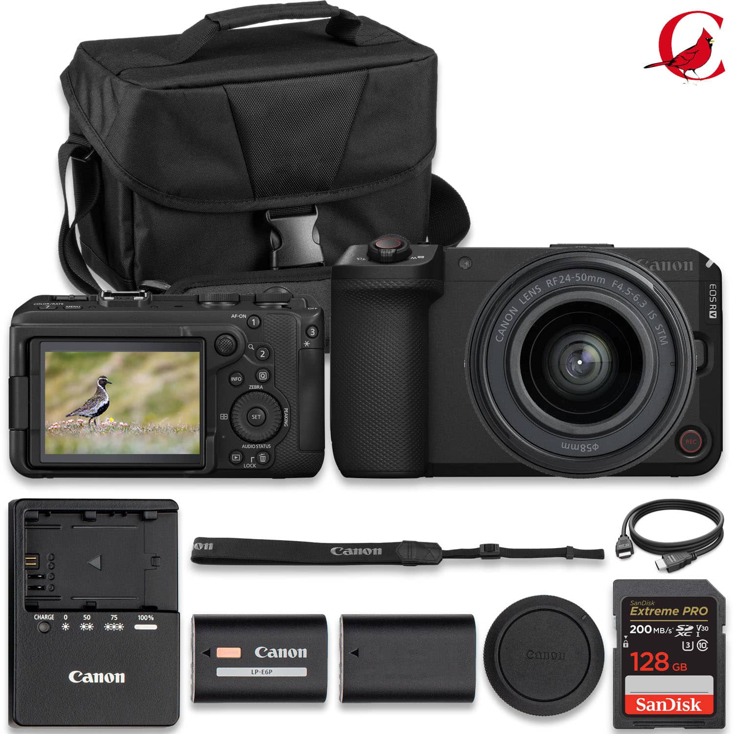 Canon EOS R6 V 7K Video Mirrorless Camera with Stop Motion