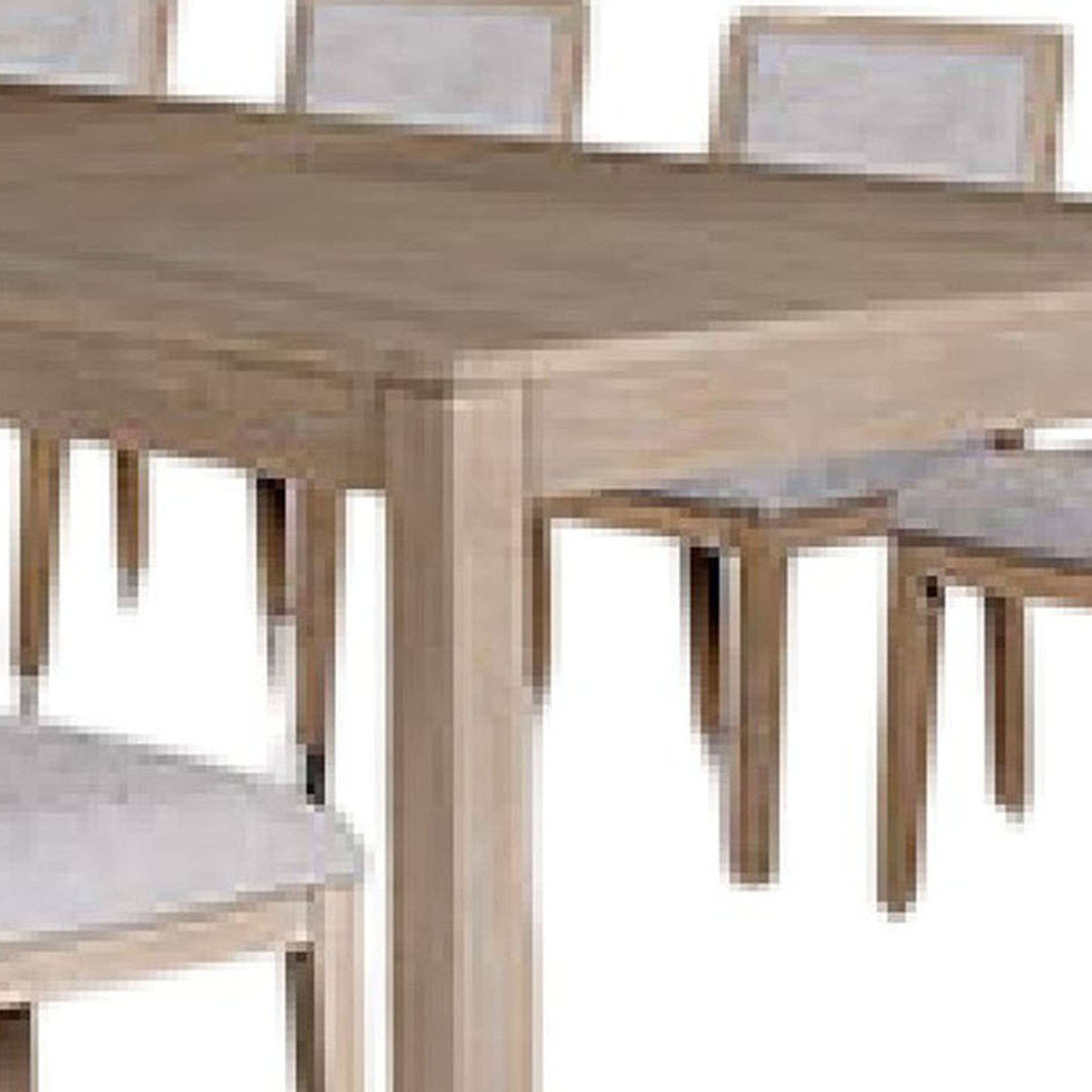 Alt View 2. Manhattan Lane - Kizie 7pc Dining Table Set, 94-118 Inch Extendable, Tawny Brown Chairs - Tawny Brown, White.