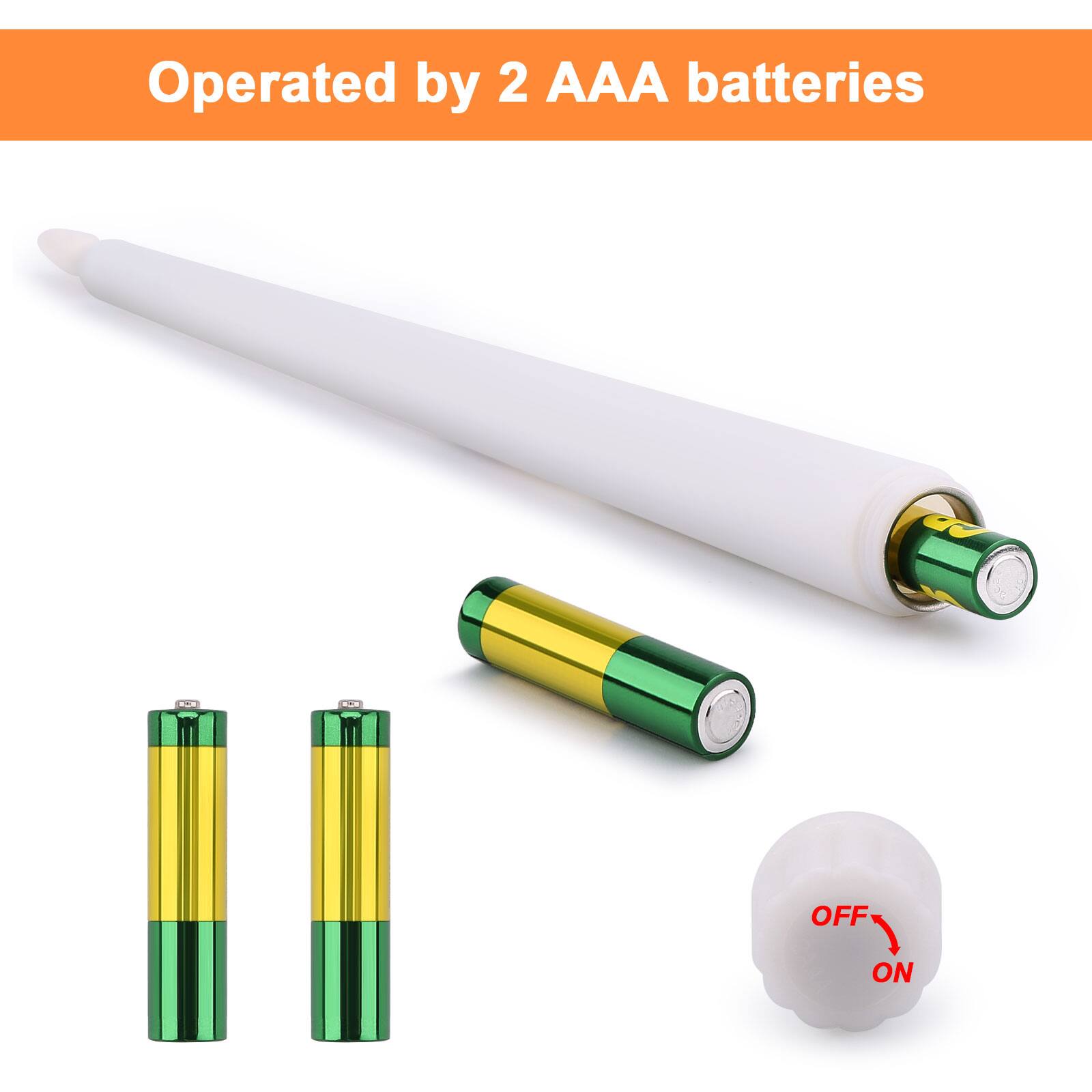 Operated by 2 AAA batteries

OFF
ON