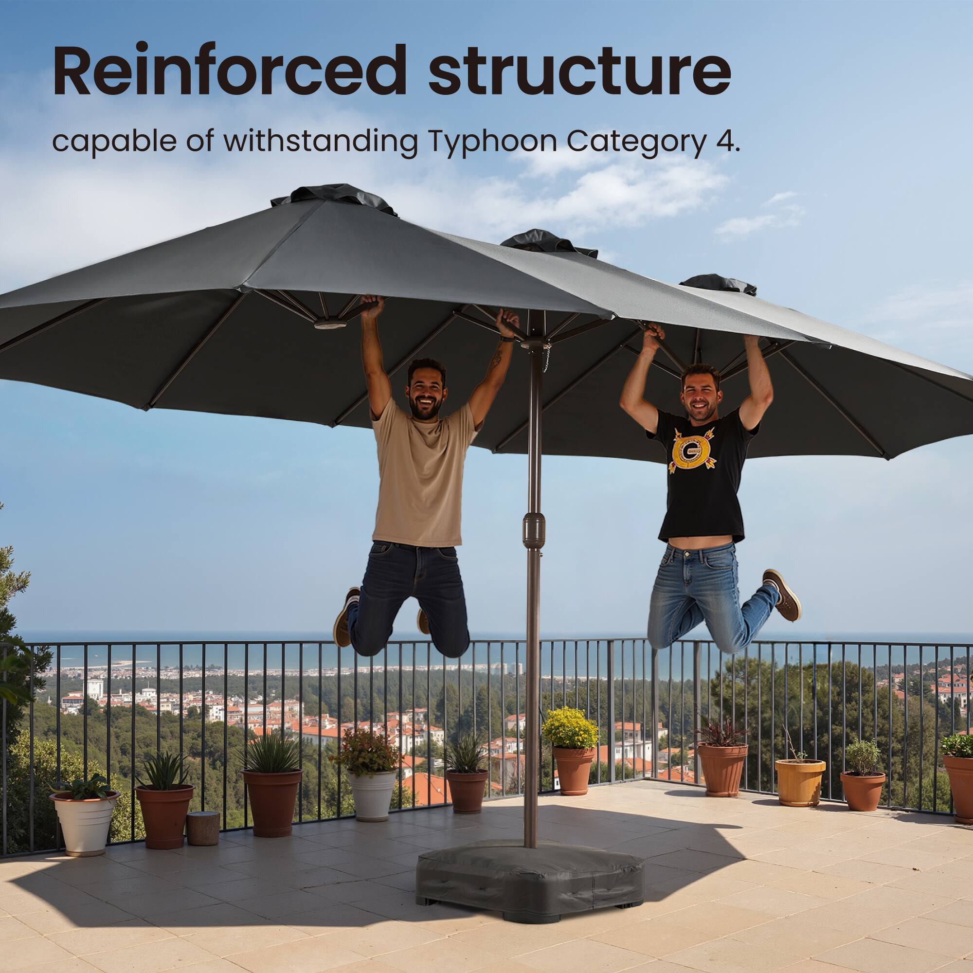 Reinforced structure capable of withstanding Typhoon Category 4.