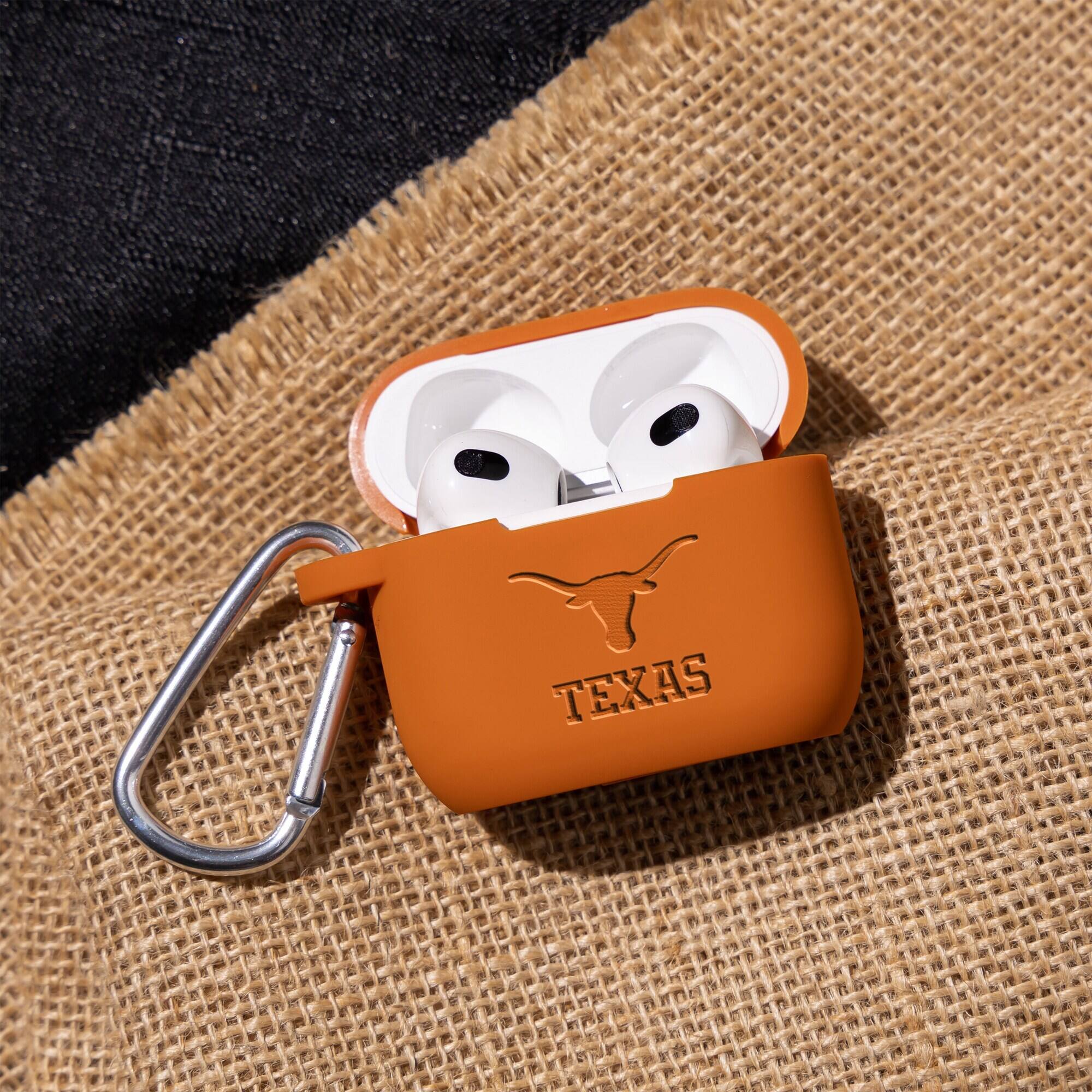 Alt View 1. Affinity Bands - Texas Longhorns Debossed Silicone AirPods Gen Three Case Cover - No Size - Multicolor.