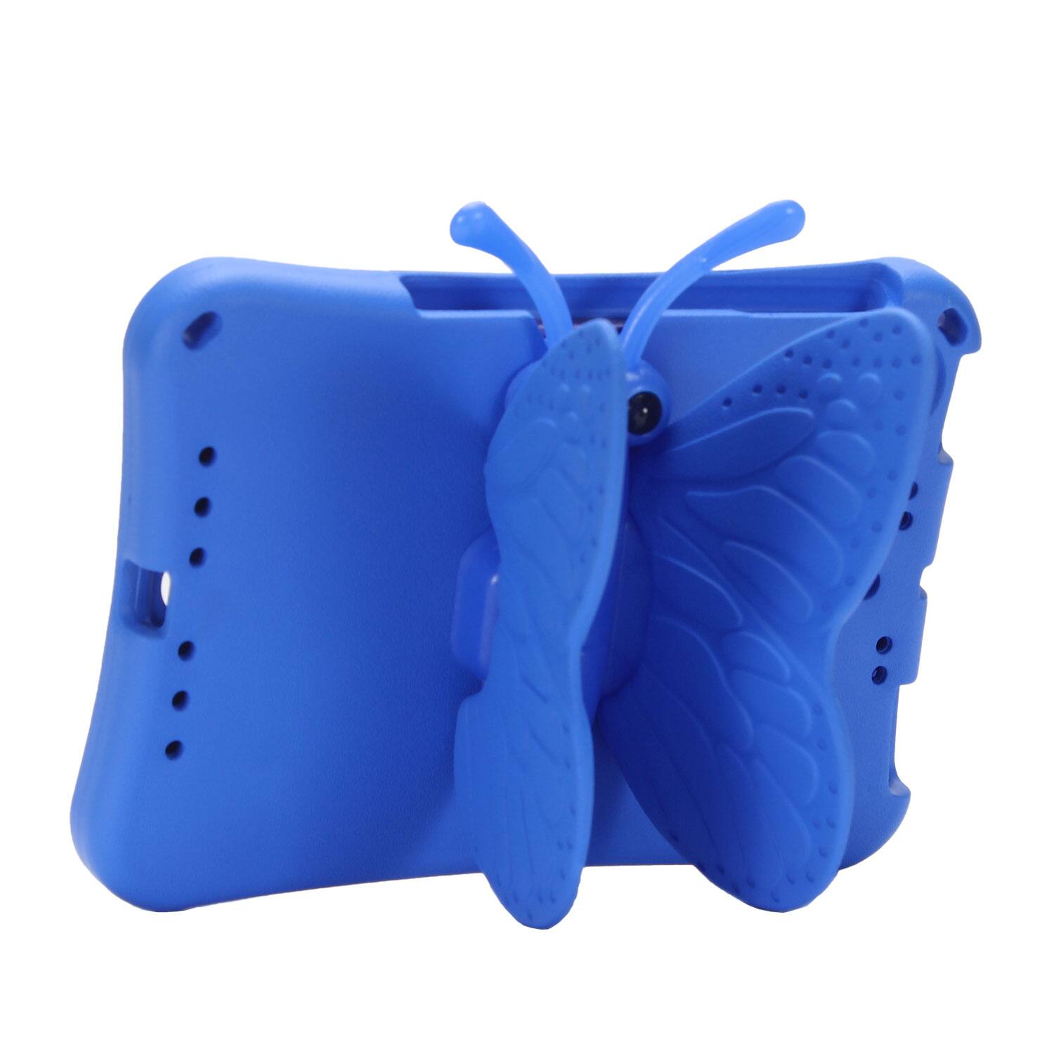 Alt View 3. Dteck - Kids Butterfly Case for Apple iPad mini (A17 Pro) 2024 & iPad mini 6th/5th/4th Gen,3D Cartoon EVA Shockproof Stand Cover - Blue.