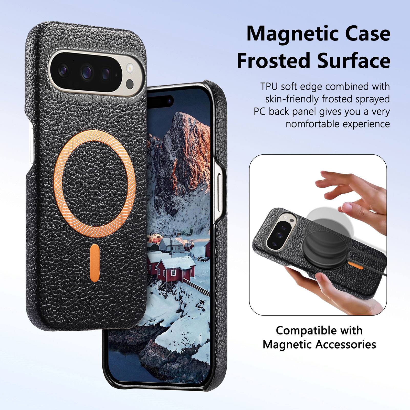 Magnetic Case Frosted Surface

TPU soft edge combined with skin-friendly frosted sprayed PC back panel gives you a very comfortable experience

Compatible with Magnetic Accessories