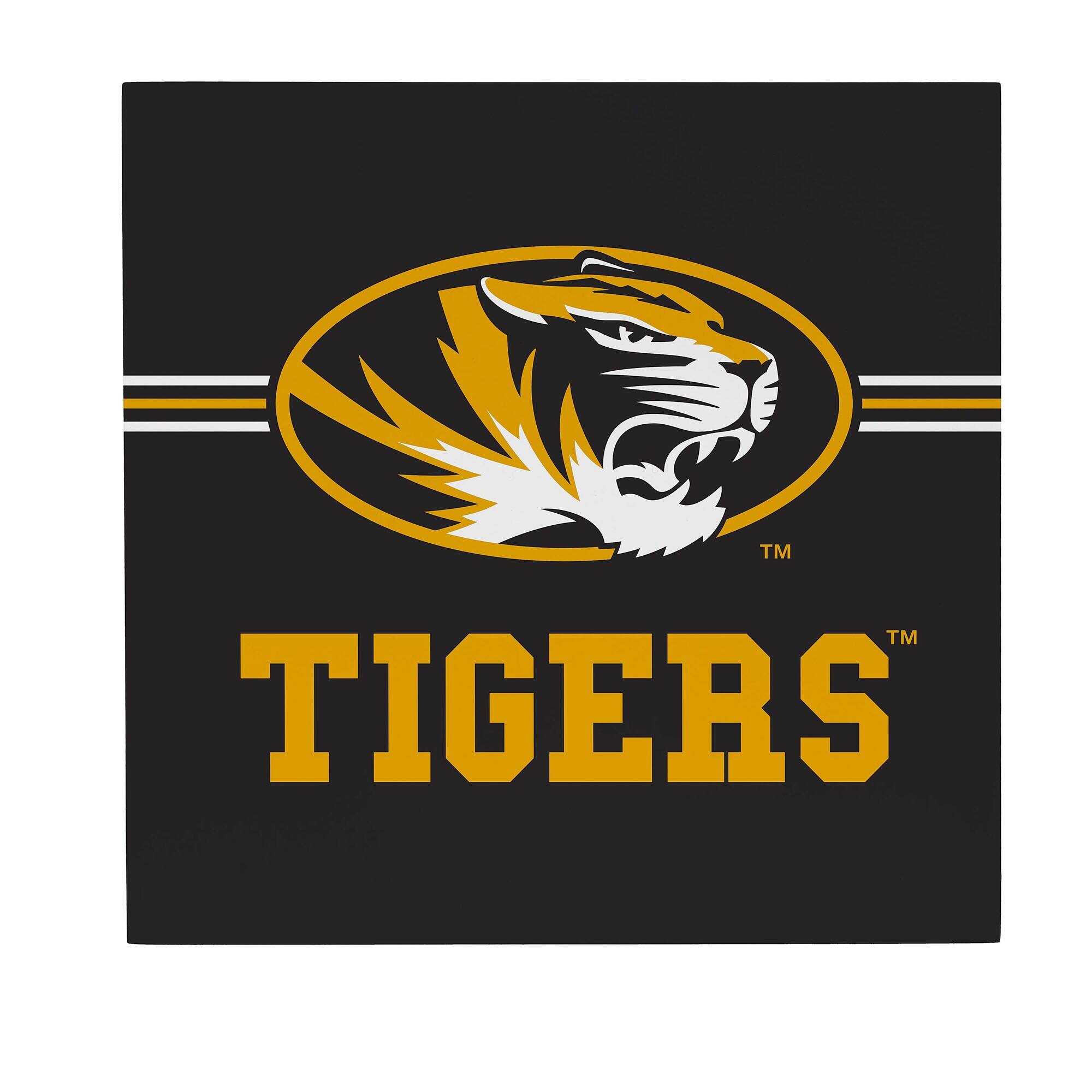 Missouri Tigers 12" x 12" Wood Wall Sign