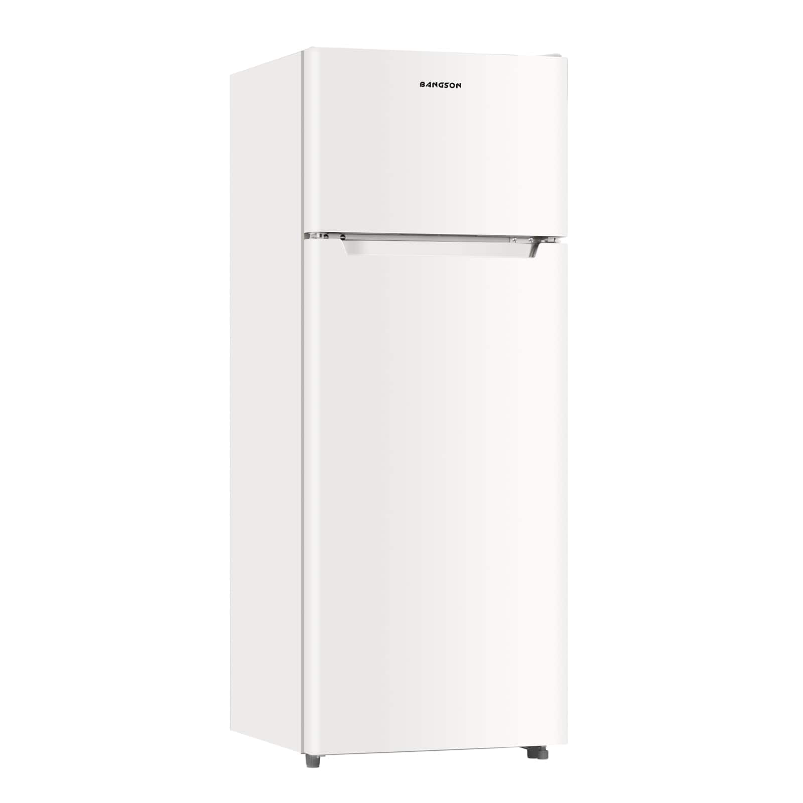 BANGSON - 7.7 Cu.Ft Apartment Fridge with Top Freezer, Large Capacity, Energy Saving, Low Noise - Cream White