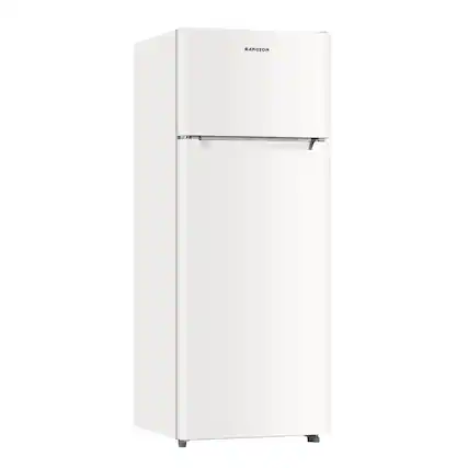 Front. BANGSON - BANGSON 7.7 Cu.Ft Apartment Fridge with Top Freezer, Large Capacity, Energy Saving, Low Noise, Cream White - Cream White.