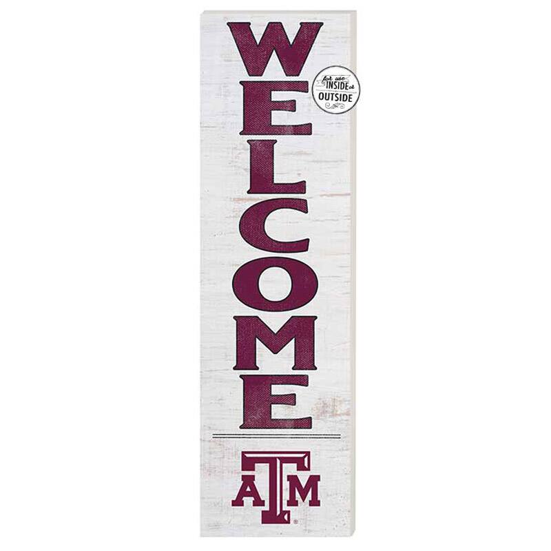 Jardine - Texas A&M Aggies 10'' x 35'' Indoor/Outdoor Welcome Sign - Maroon
