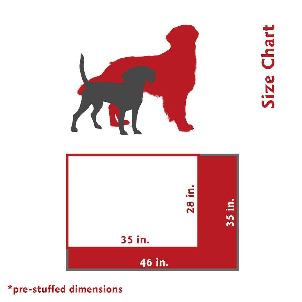 Size Chart

35 in. x 28 in. x 46 in.

*pre-stuffed dimensions