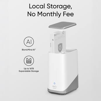 eufy S380 HomeBase 3 Indoor Wired Base Station with 16GB of eufy S380 HomeBase 3 Indoor Wired Base Station with 16GB of