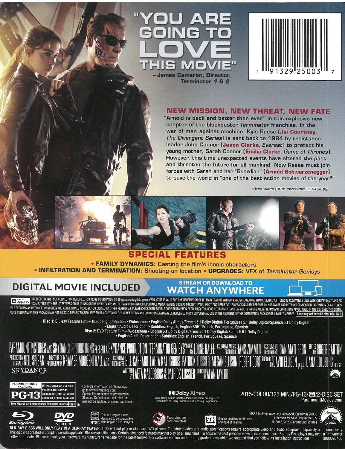 Alt View 1. Terminator Genisys (Steelbook)   - BLU-RAY.
