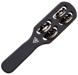 Tycoon Percussion - Wooden Jingle Stick, Siam Oak Wood, Bright-Sounding Steel Jingles, Enhancing Rhythm in Various Musical Settings