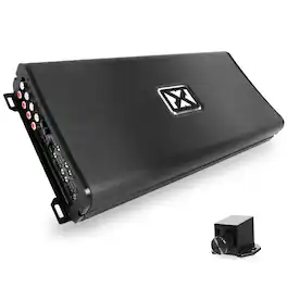 NVX - VAD22008 v2 8-Channel Marine/Powersports Amplifier 2200W RMS Full-Range Class D 2-Ohm Stable Car Amp with Bass Knob