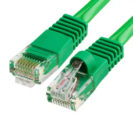 Front. Cmple.com - Cmple - Cat5e Ethernet Cable 75 ft, 350 MHz UTP Cat 5e Ethernet Patch Cord, 1Gbps Network Lan Cables, RJ45 - Green - Green.