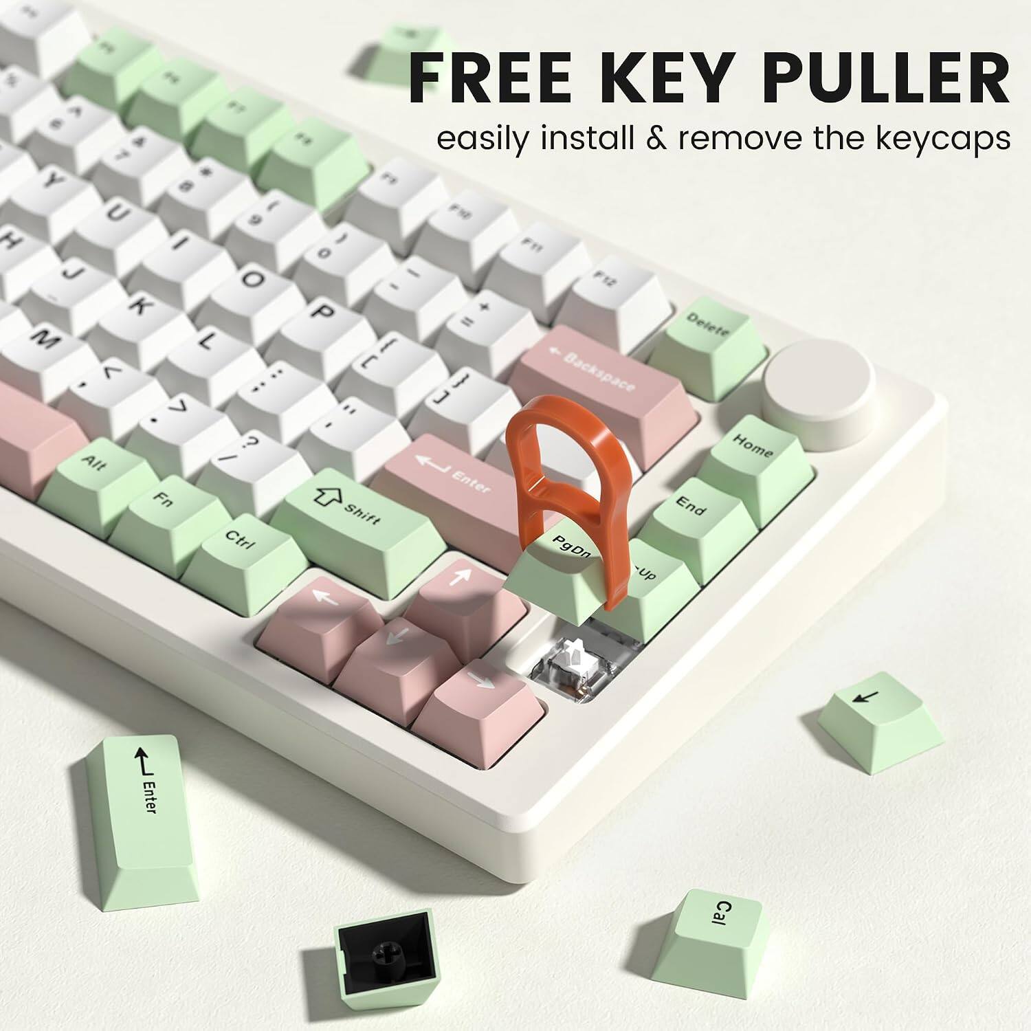 FREE KEY PULLER  
easily install & remove the keycaps