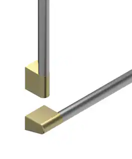 Fisher & Paykel - Pro Round Flush Handle Kit for Integrated Refrigerator Freezer, 30" - Compatible with: RS3084WLUK1, RS3084WRUK1 - Brass