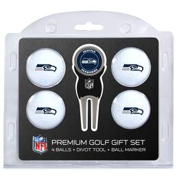 Team Golf - Seattle Seahawks 4-Ball Gift Set - Multicolor