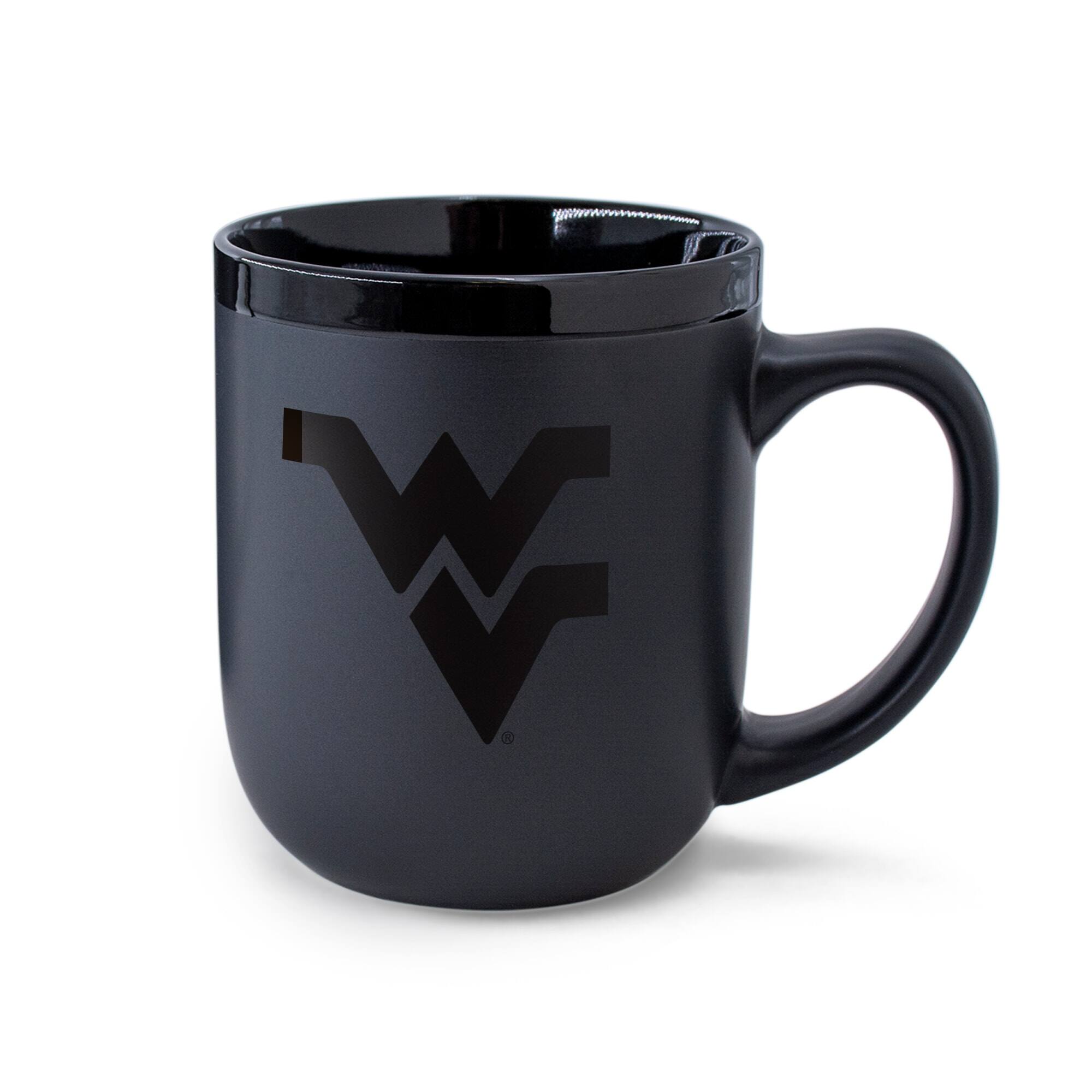 Alt View 1. WinCraft - West Virginia Mountaineers 17oz. Ceramic Mug - Black.