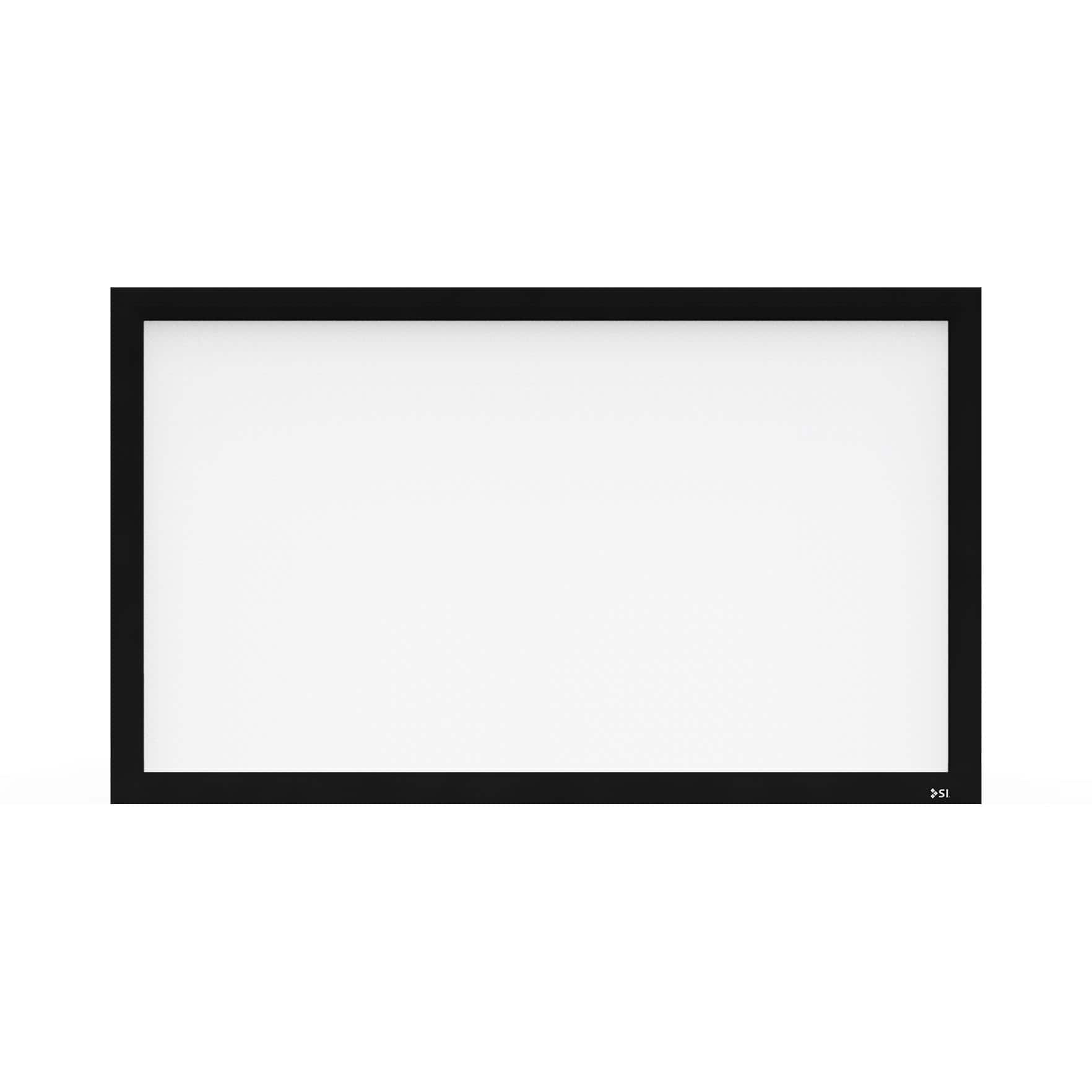 Front. Screen Innovations - Fixed 2" Frame – 16:9 – 110” –Pure White 1.3 Gain Projector Screen - Black/White.