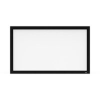 Screen Innovations - Fixed 2" Frame – 16:9 – 110” –Pure White 1.3 Gain Projector Screen - Black/White - Front_Zoom