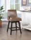Alt View 13. OSP Home Furnishings - Allingham 26" Swivel Stool - Molasses / Dk Walnut.