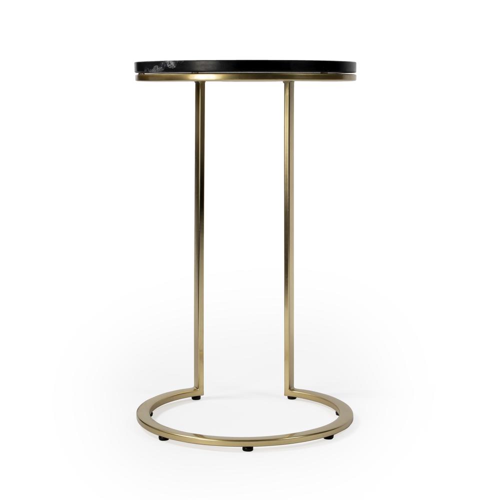 Alt View 2. Butler Specialty - Shounderia Marble Side Table - Black.